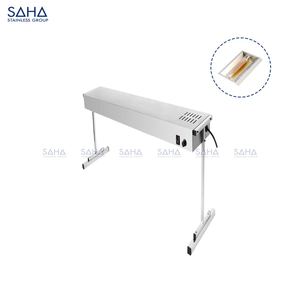 SHFHS3LL60T SAHA – Food Heat Lamp 60 Cm with Light and T Leg - 500 W – SHFHS3LL60T