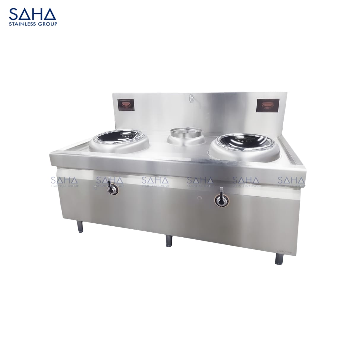 SHIWS1W2YCAM.jpg SAHA - Double Induction Chinese Wok Cooker (Wok 50 Cm) - 15x2 KW – SHIWS1W2YCAM