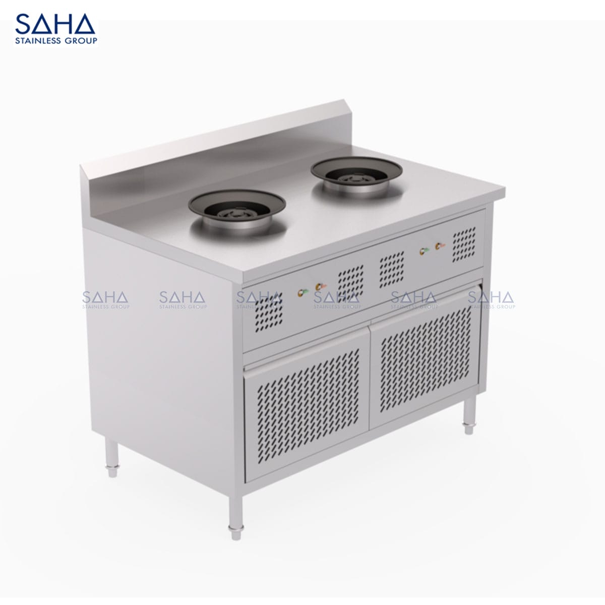 SHRG201-2-Hi-Burner-Thai-Cooking-Range-whit-Hinge-Doorweb60.jpg SAHA - 2-Hi Burner Thai Cooking Range Cabinet - Hinge Door - SHRGC221