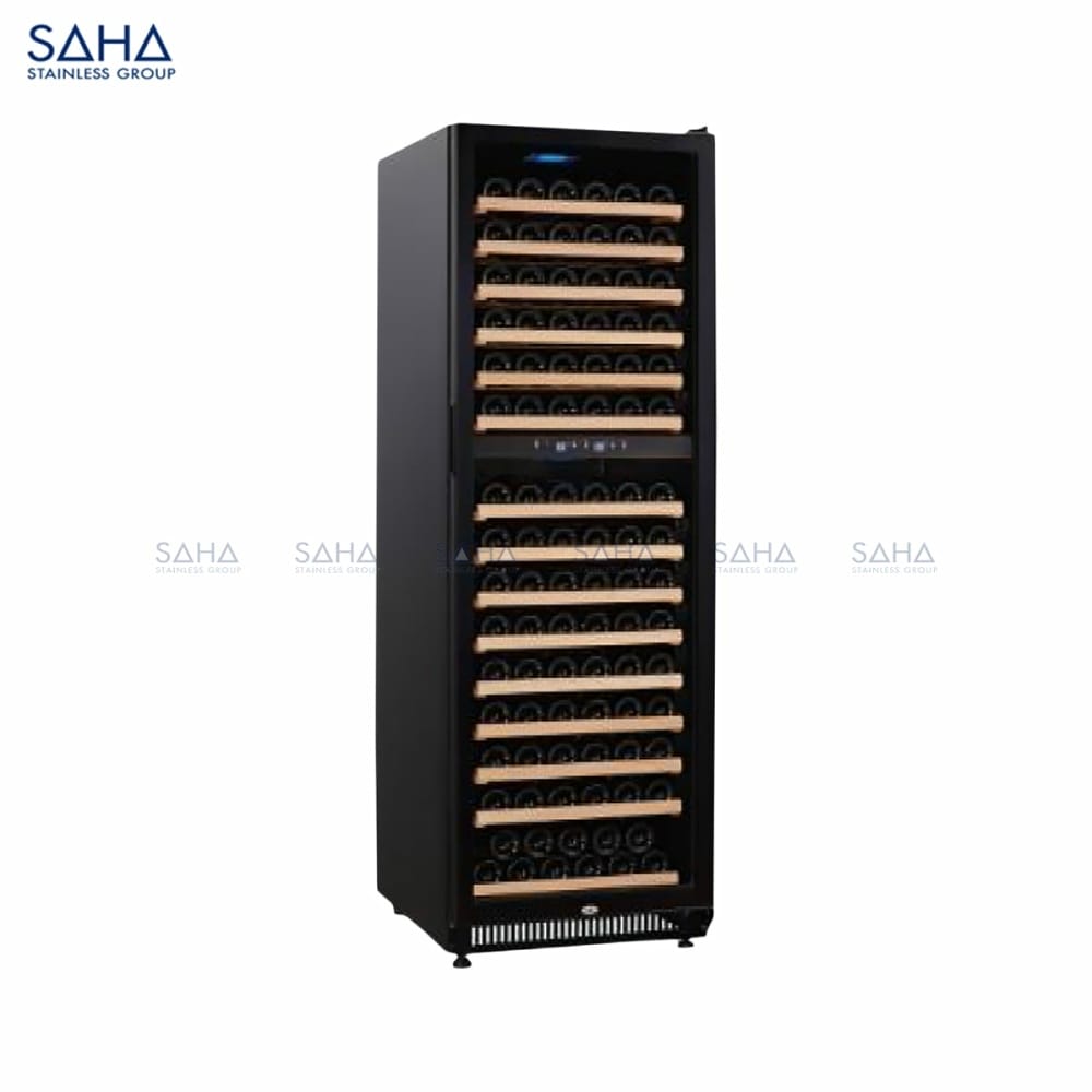 SHWIS1L43ND.jpg SAHA – Wine Chiller Glass Door 430L 165 Bottles - Dual Zone – SHWIS1L43ND