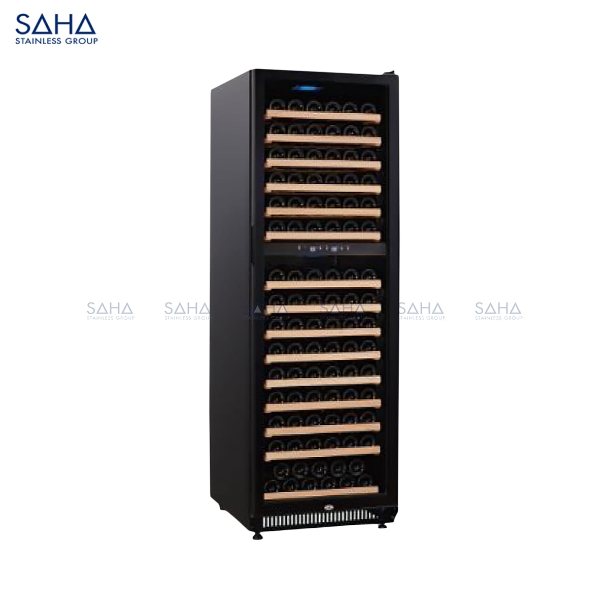 SHWIS1L43ND.jpg SAHA – Wine Chiller Glass Door 430L 165 Bottles - Dual Zone – SHWIS1L43ND