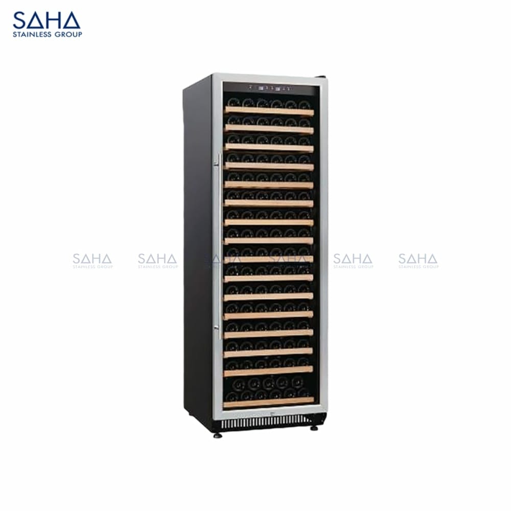 SHWIS1L43NSX.jpg SAHA – Wine Chiller Glass Door 430L 165 Bottles - Stainless Body – SHWIS1L43NSX