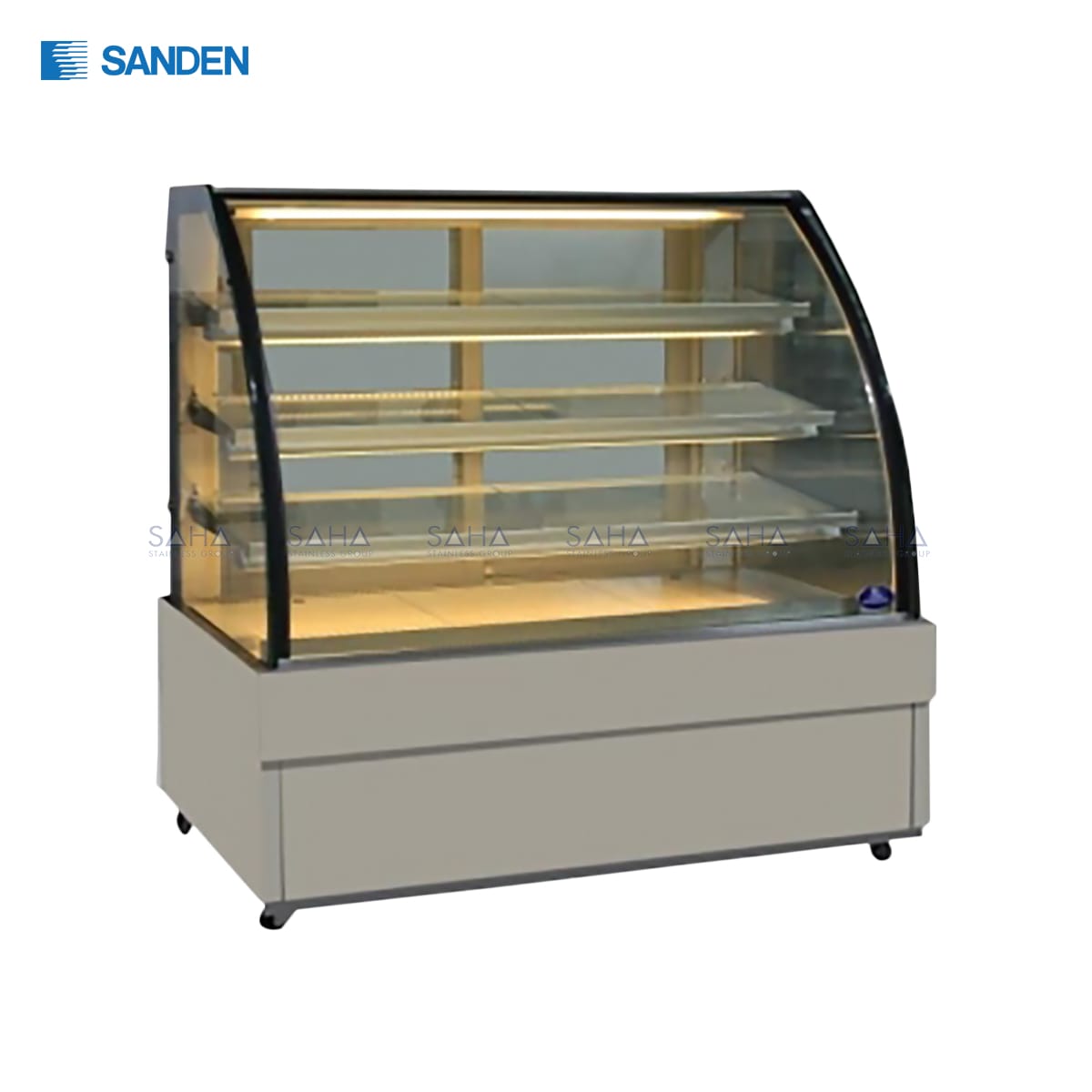 SKK-1207Z.jpg Sanden - Cake Showcase – Curved Glass 3 Shelfs - SKK-1207Z