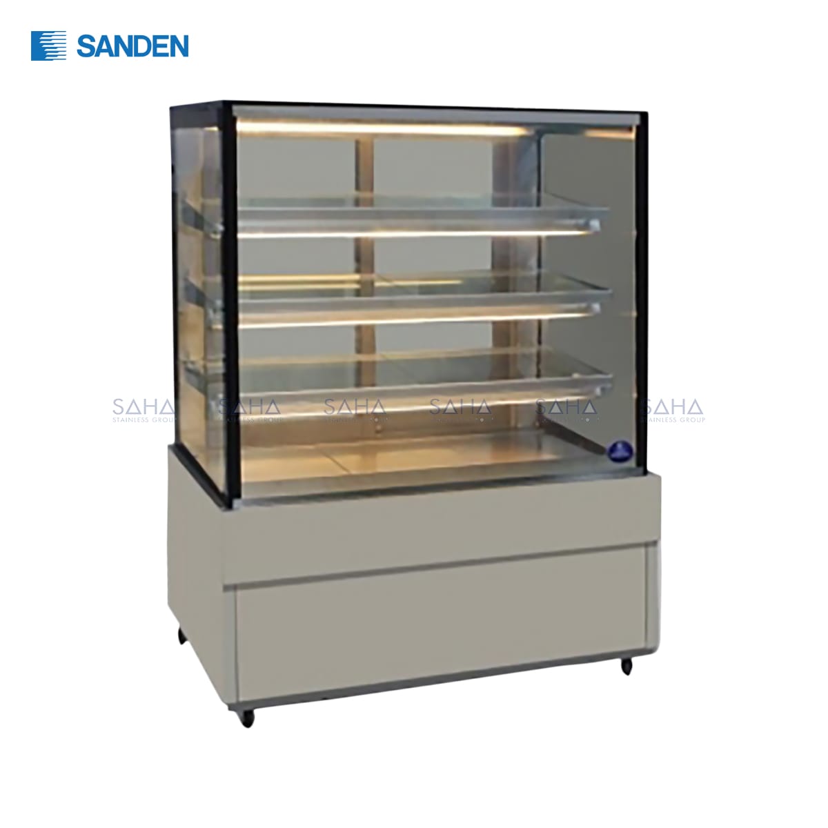 SKS-0907Z.jpg Sanden - Cake Showcase – Flat Glass 3 Shelfs - SKS-0907Z