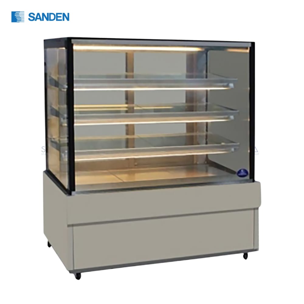 SKS-1207Z.jpg Sanden - Cake Showcase – Flat Glass 3 Shelfs - SKS-1207Z