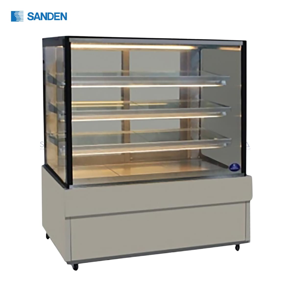 SKS-1207Z.jpg Sanden - Cake Showcase – Flat Glass 3 Shelfs - SKS-1207Z