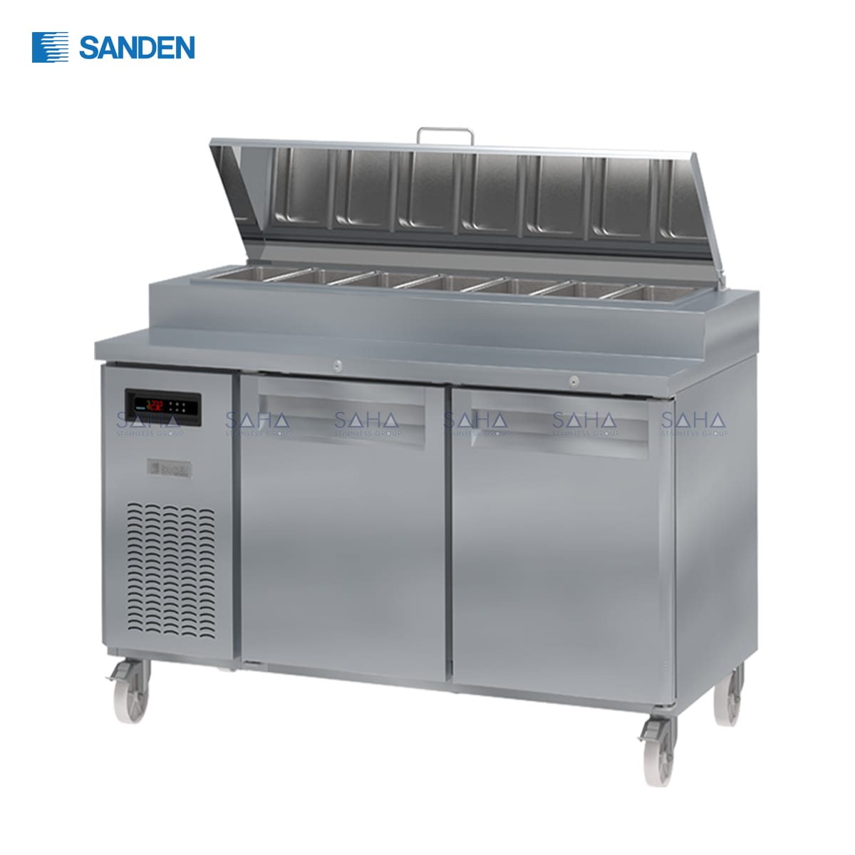 SPC3-1507-AS.jpg Sanden – 2 Doors - Under Counter - Pizza Preparation - SPC3-1507-AS