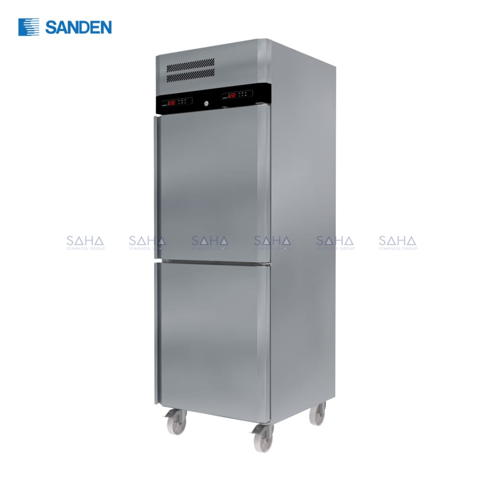 SRD3-0687-AS.jpg Sanden – 2 Doors - Reach – in Dual Temperature Chiller & Freezer - SRD3-0687-AS