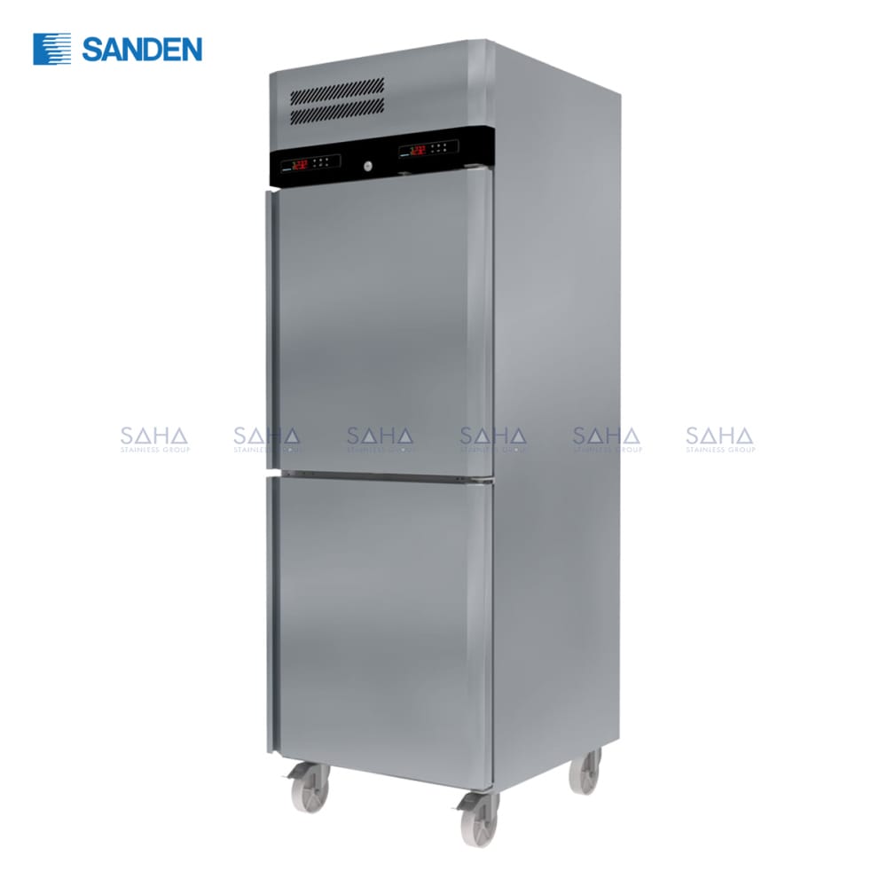 SRF3-0687-AS.jpg Sanden – 2 Doors - Upright freezer - SRF3-0687-AS