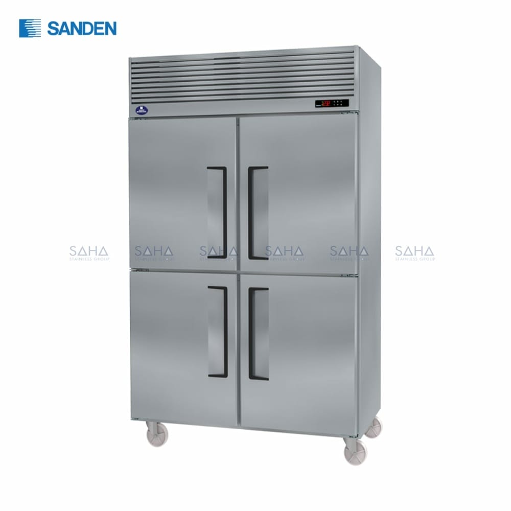 SRR2-1327-AS.jpg Sanden – 4 Doors - Reach-In Chiller - SRR2-1327-AS