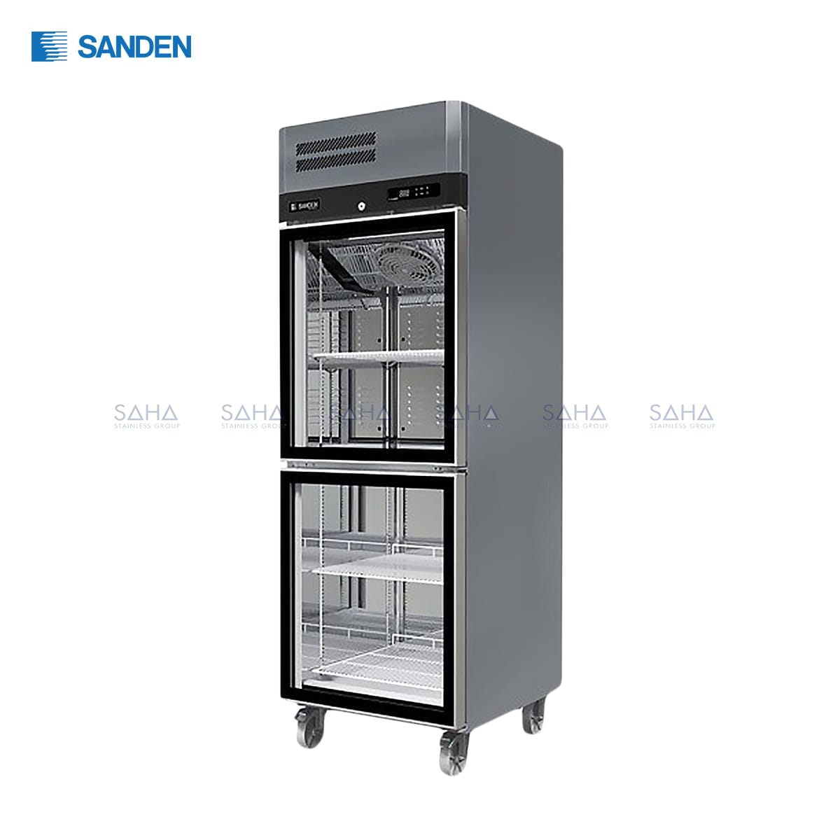 SRR3-0687CR.jpg Sanden - 2 Glass Doors - Upright Chiller - SRR3-0687CR