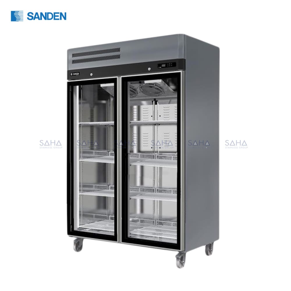 SRR3-1327D.jpg Sanden - 2 Glass Doors - Upright Chiller - SRR3-1327DR