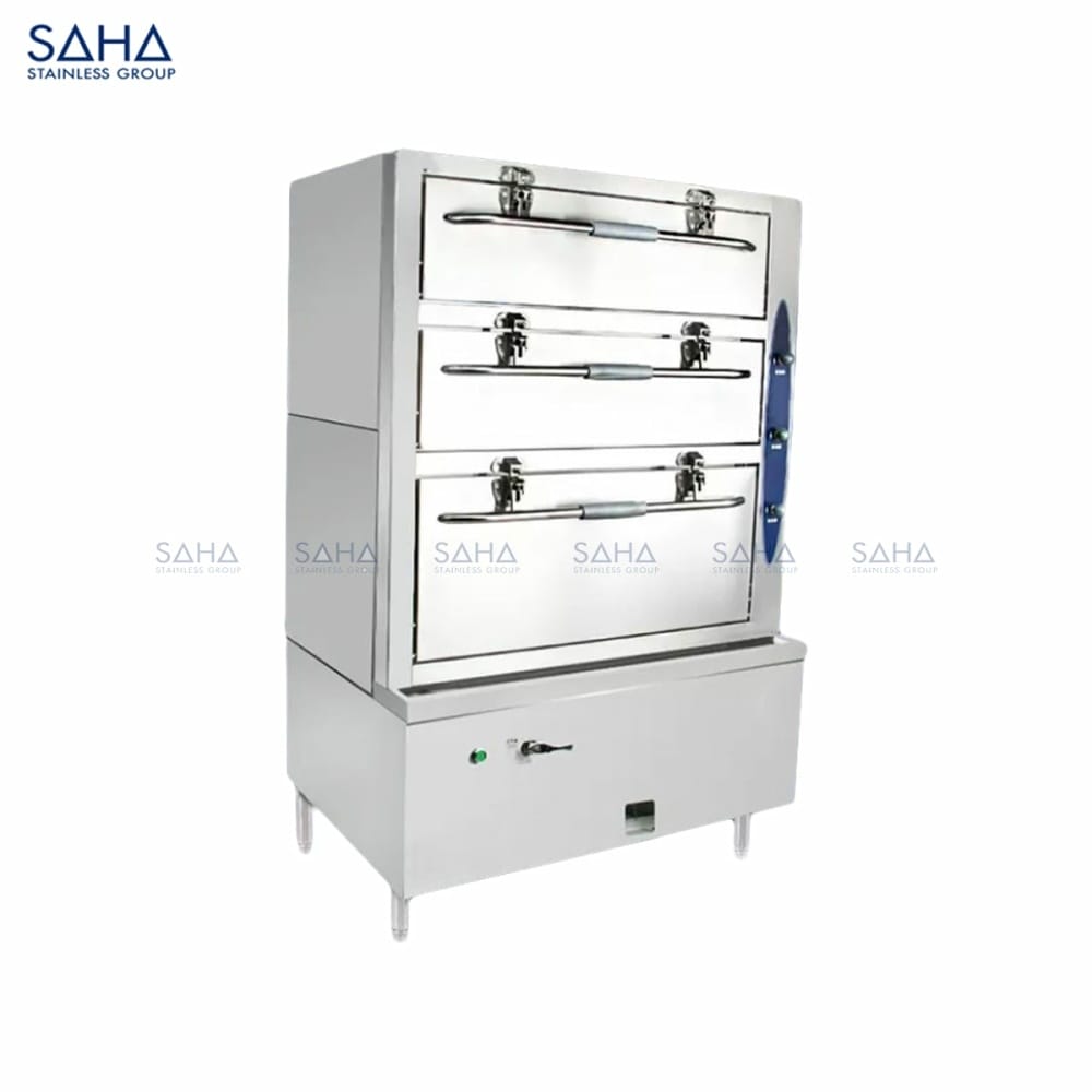 Three-Door-Seafood-Steamed-Cabinet-.jpg SAHA - Three Door Seafood Steamed Cabinet - SHSCS1G90