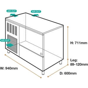 View_150KE_50_Perspective-300x234-1.jpg Hoshizaki - Ice Machine - FM-150KE-50-N