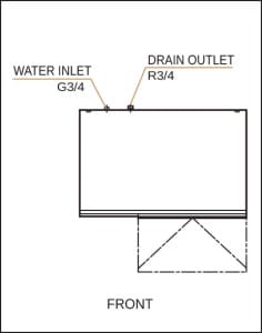View_150KE_50_Top-236x300-2.jpg Hoshizaki - Ice Machine - FM-150KE-50