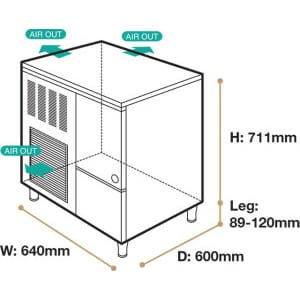 View_150KE_Perspective-300x242-1.jpg Hoshizaki - Ice Machine - FM-150KE