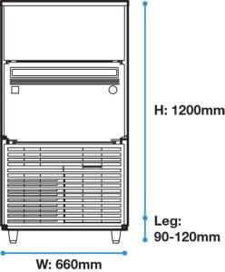View_Front2-248x300-1.jpg Hoshizaki - Ice Machine - IM-100A