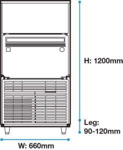 View_Front3-246x300-1.jpg Hoshizaki - Ice Machine - IM-130A