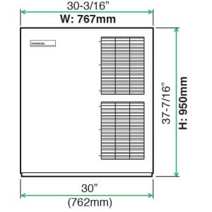 View_Front6-244x300-1.jpg Hoshizaki - Ice Machine - KM-901MAH50