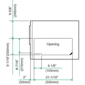 View_Ice-Drop-Zone1-258x300-1.jpg Hoshizaki - Ice Machine - KM-650MAH-E