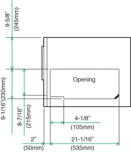 View_Ice-Drop-Zone1-258x300-1.jpg Hoshizaki - Ice Machine - KM-650MAH-E