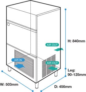 View_Perspective-280x300-1.jpg Hoshizaki - Ice Machine - IM-45NE