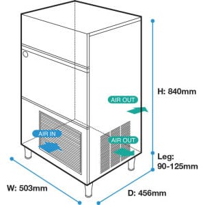 View_Perspective-280x300-2.jpg Hoshizaki - Ice Machine - IM-45NE-25