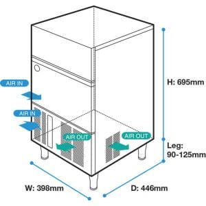 View_Perspective-300x284-1.jpg Hoshizaki - Ice Machine - IM-30CNE