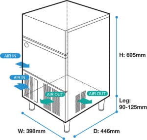 View_Perspective-300x284-2.jpg Hoshizaki - Ice Machine - IM-30CNE-25