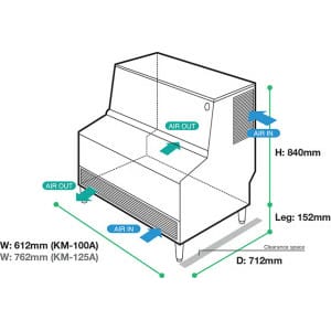 View_Perspective.jpg1-300x205-1.jpeg Hoshizaki - Ice Machine - KM-125A