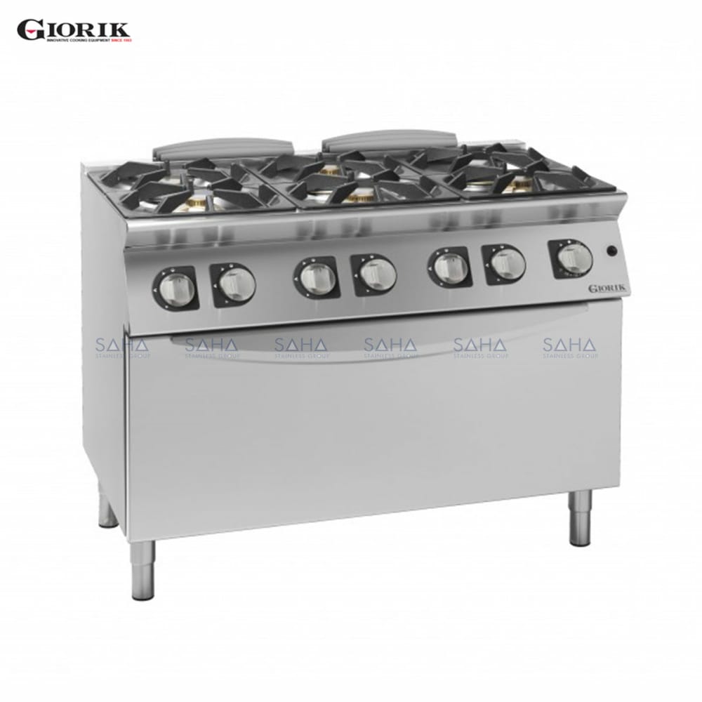 cg760hweb60.jpeg Giorik - Unika 700 - 6 Burner Gas Range On Maxi Gas Oven – CG760H