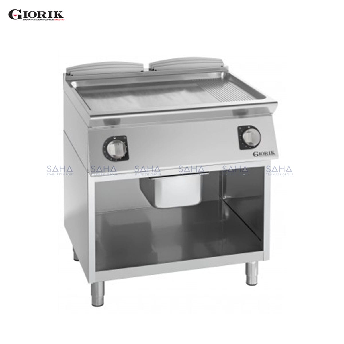 fme741gxweb60.jpeg Giorik - Unika 700 - Electric Fry Top With Open Unit, Smooth/Ribbed Duplex 2304 plate – FME741GX