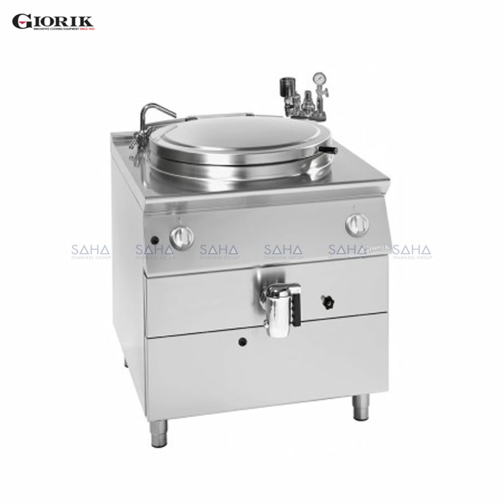pgi705web60.jpg Giorik - Unika 700 - 50 Litre Gas Boiling Pan - Indirect Heating – PGI705