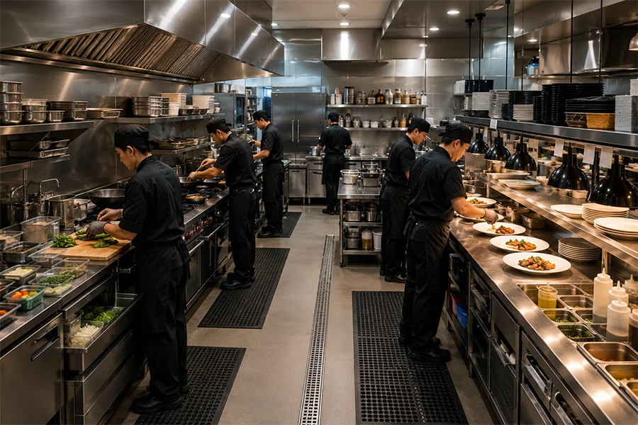 การออกแบบครัวร้านอาหารให้ทำงานรวดเร็วช่วงเวลา Rush Hour