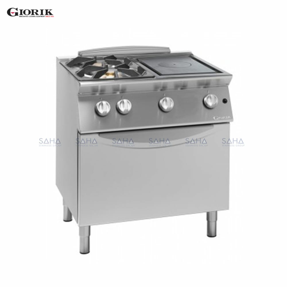 tg74ftlweb60.jpg Giorik - Unika 700 - 2 Burner Hob + Solid Top With Central Hole And Gas Oven – TG74FTL