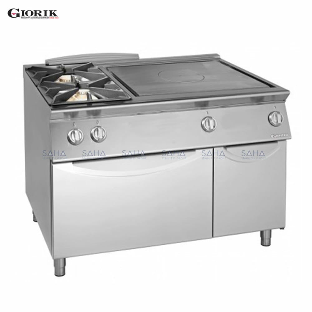 tg76ftlweb60.jpeg Giorik - Unika 700 - 2 Burners + Gas Solid Top With Gas Oven – TG76FTL
