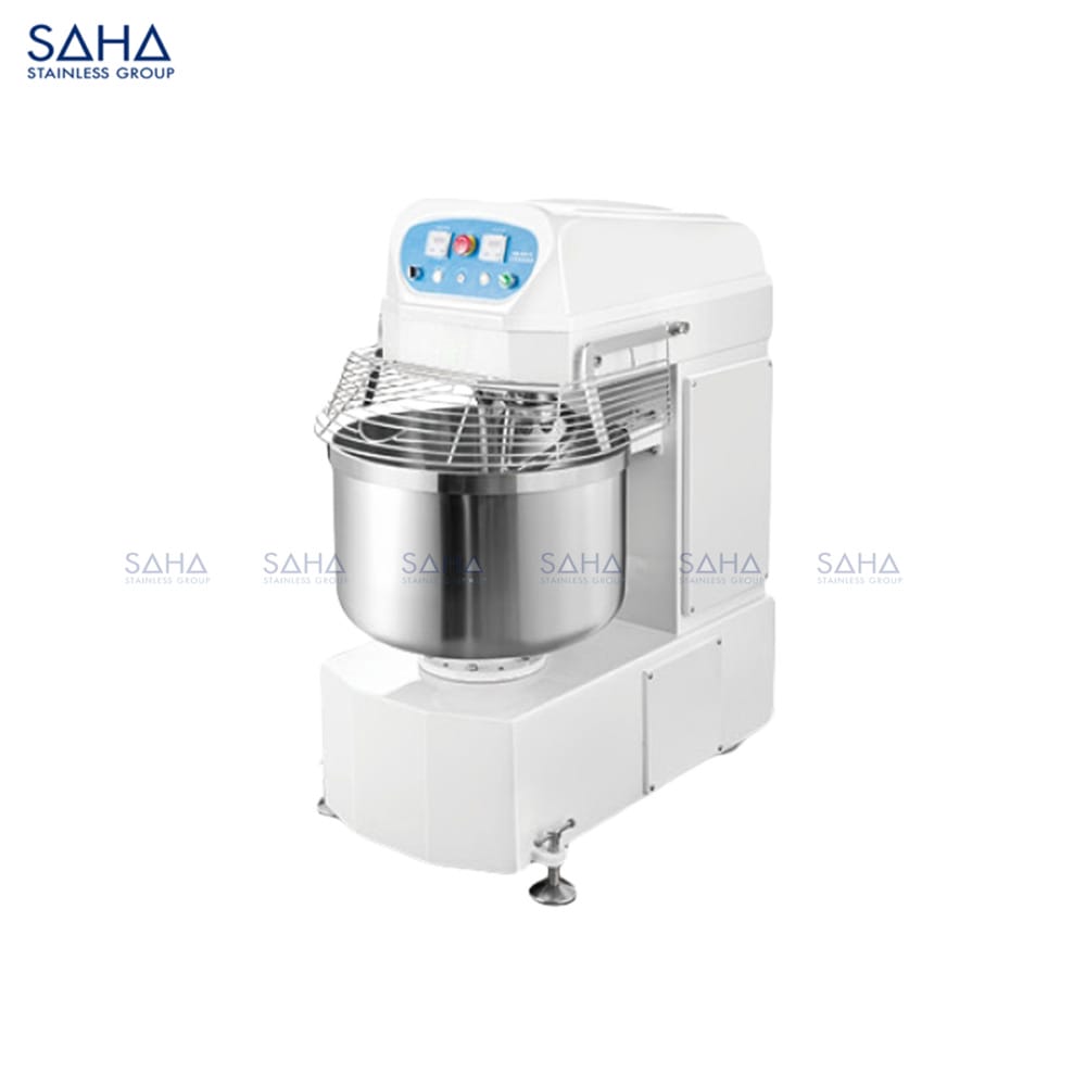 เครื่องผสมแป้ง ขนาด 80 ลิตร (25 กก.) รุ่น SHSMS480LTB SAHA - Spiral Mixers 130L (50 kg) with Timer - Belt System - SHSMS4130LTB